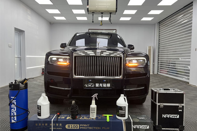 勞斯萊斯-庫里南裝貼納爾PPF-R100系列隱形車衣案例賞析