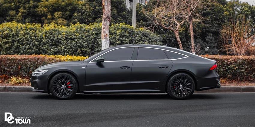 奧迪A7全車納爾TM消光隱形車衣，質(zhì)感更高級