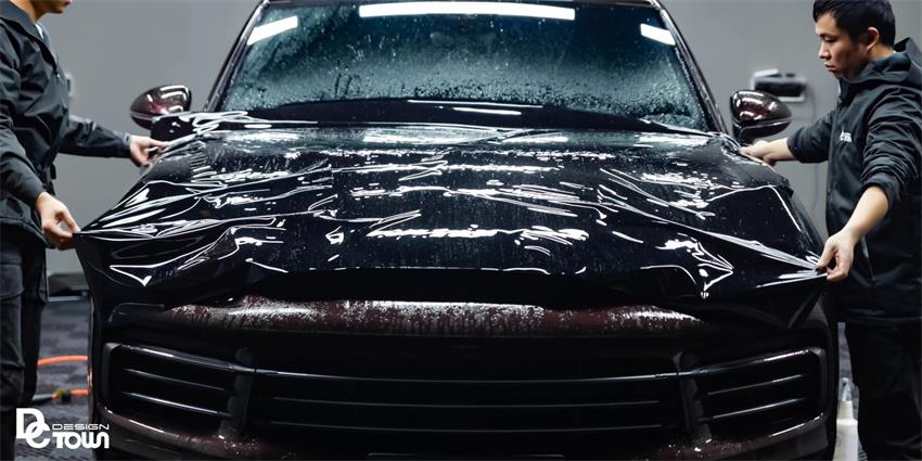 保時捷卡宴裝貼納爾PPF漆面保護膜，顏值再升級